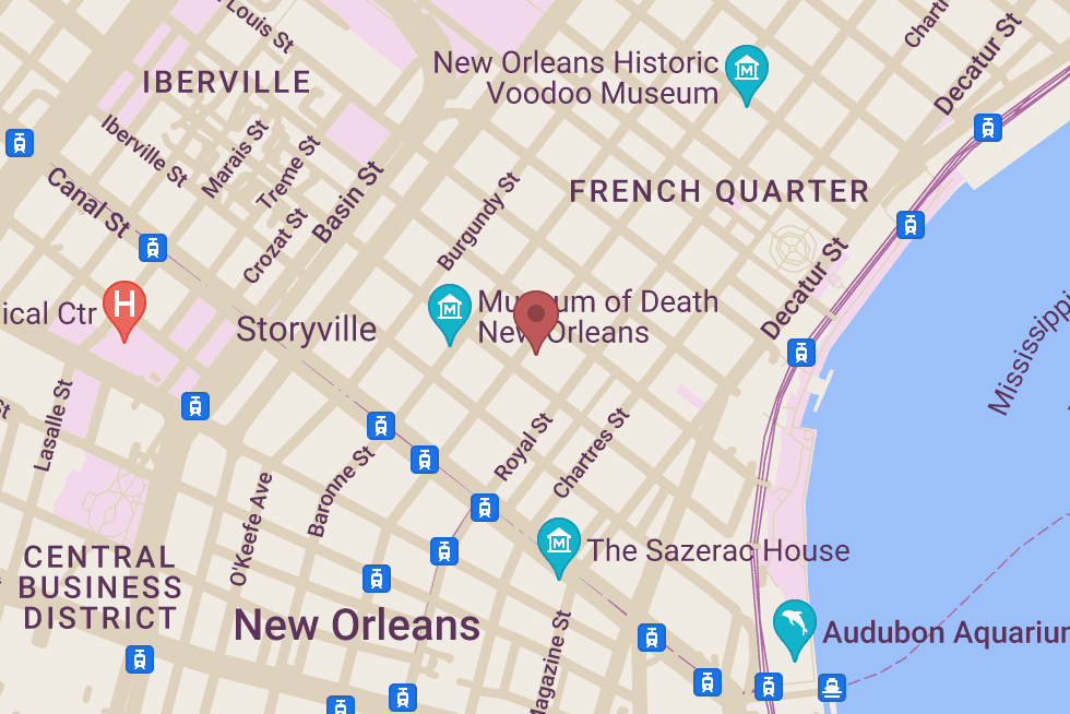 Bourbon Heat location map