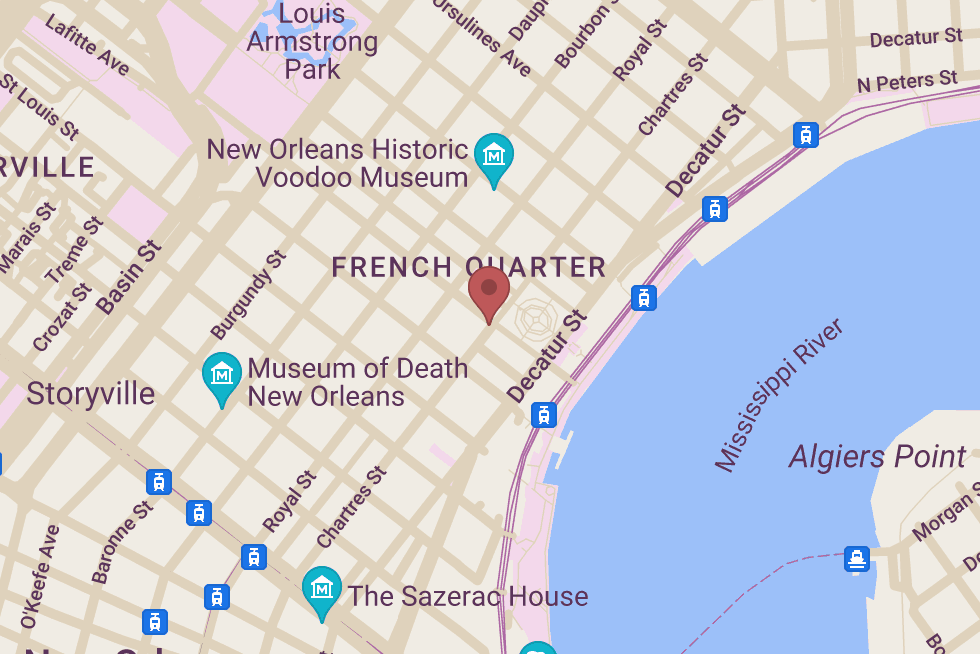 Gumbo Shop Restaurant location map
