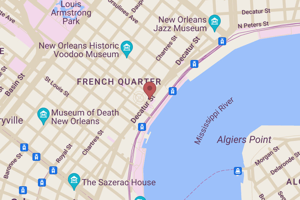 Steamboat Natchez location map